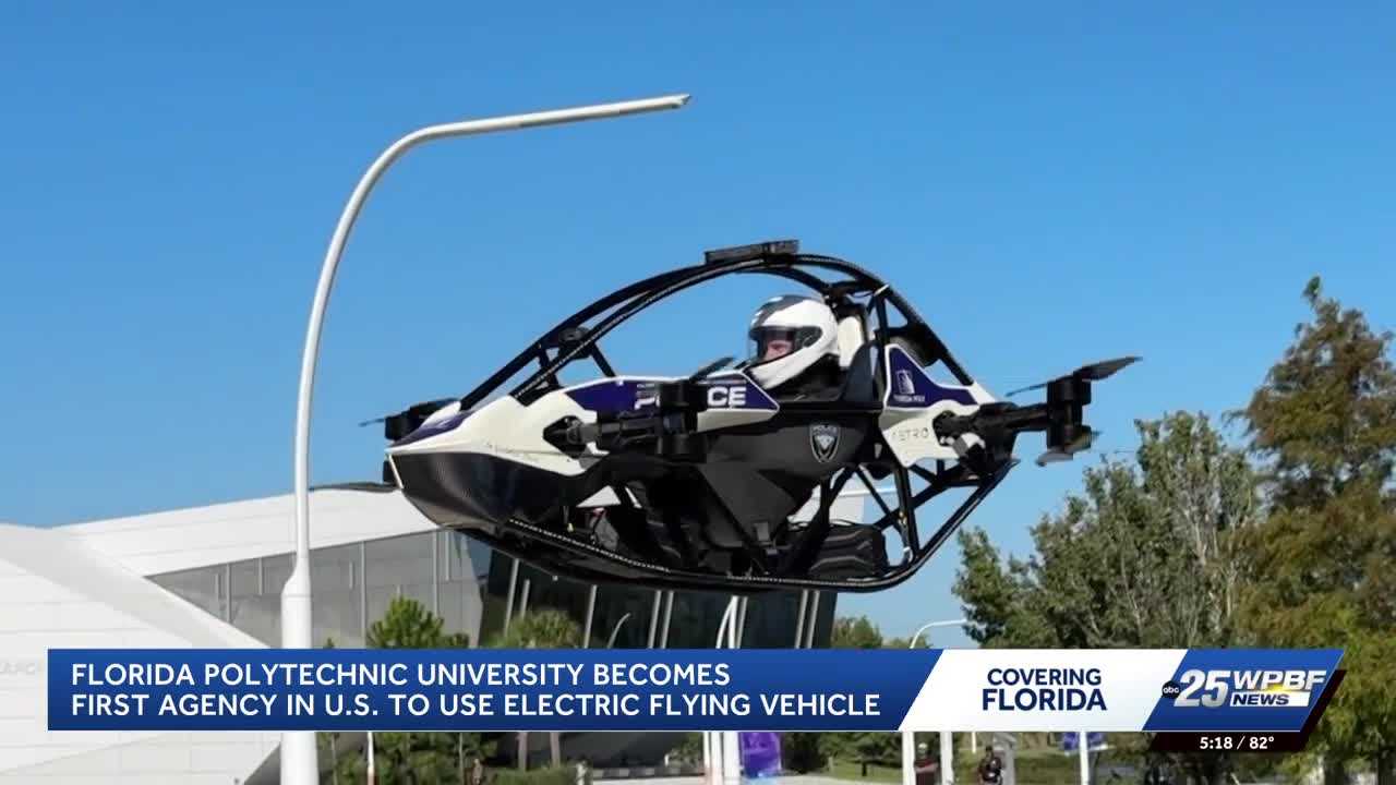Florida Polytechnic University develops electric flying vehicle for police emergencies — WPBF West Palm Beach, Arlington Community news