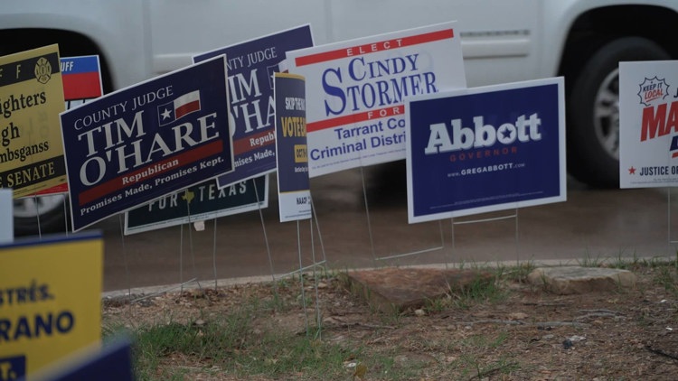 A vibrant Arlington community scene during midterm election season
